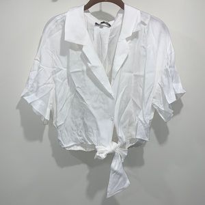 Lulus white summer shirt